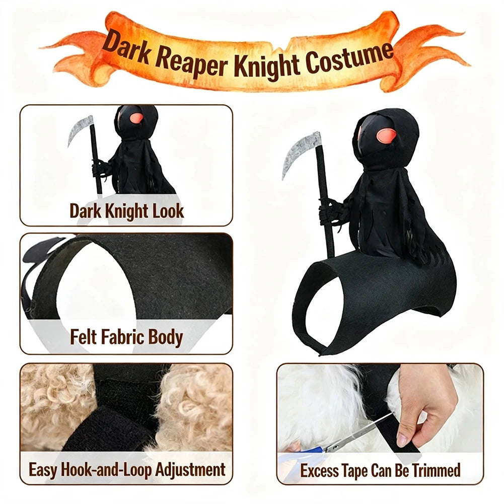 Dark Reaper Knight Costume for Dogs